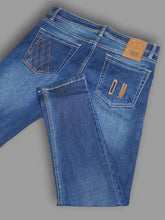 Men’s Stylish Blue Scratch-Wash Slim Fit Jeans